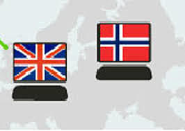 Inglaterra y Noruega se adhieren a Internet, cada una con una computadora