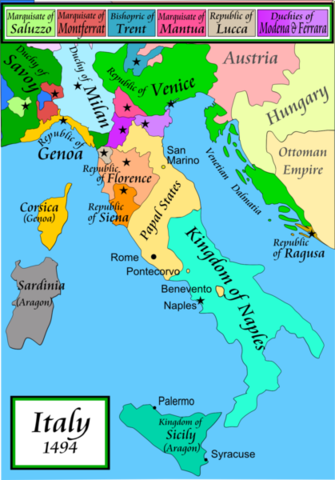 City States in Italy begin