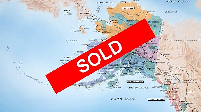 U.S buys Alaska from Russia