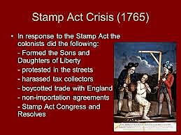 stamp act & colonist response
