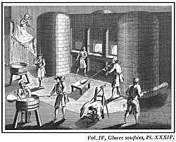 Director general de una pequeña fábrica de vidrio en Pensilvania.