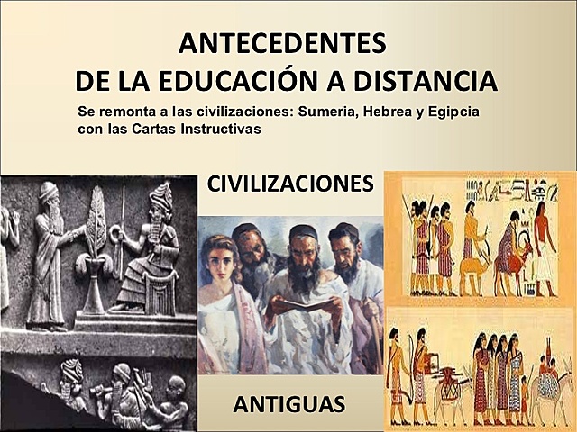 ANTECEDENTES DE LA EDUCACIÓN A DISTANCIA EN LAS CULTURAS ANTIGUAS