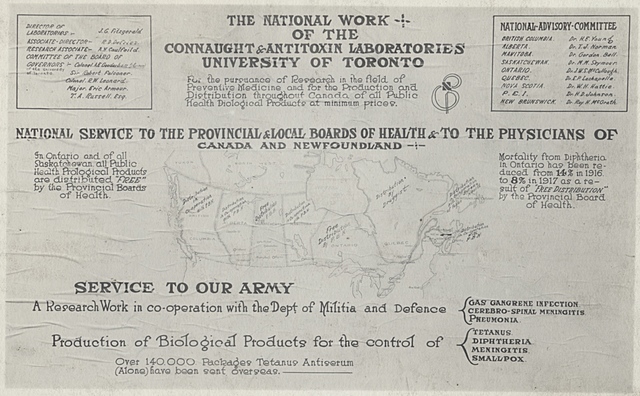 Opening of Connaught Laboratories