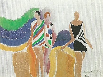 Sonia Delaunay "Girl in Swimming Costumes" 1928