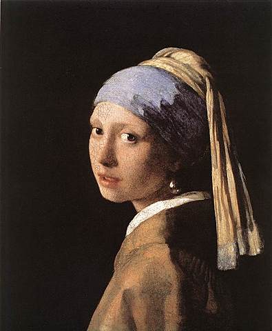 La Joven De La Perla por Johannes Vermeer