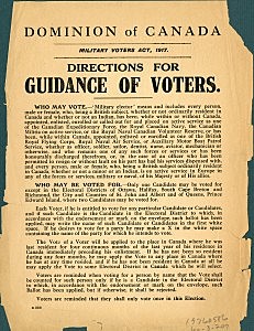 War Time Elections act