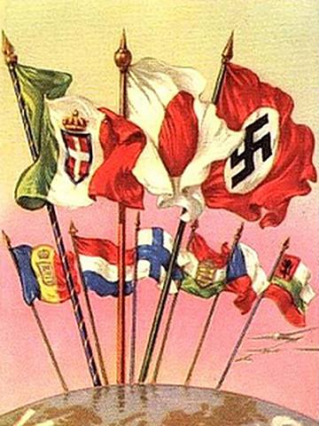 Alemania, Italia y Japón firman el pacto tripartito, se reparten tierras y se comprometen a defenderse mutuamente.