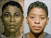 Facial sketches used to mach photos.