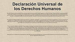 Surgen los Derechos Humanos