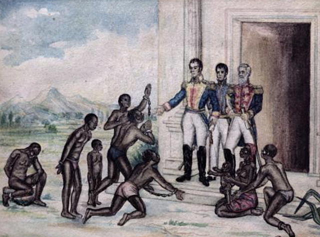 Massachusetts frees slaves