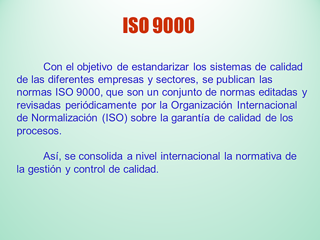 Estadarización de la ingeniería del software iso