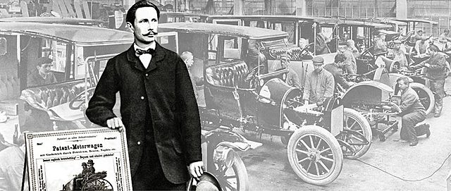 Carl Benz erfindet das Auto