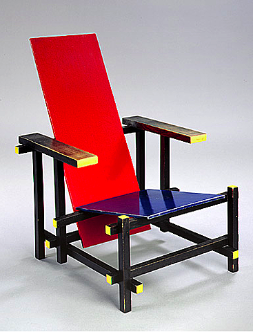 Fauteuil Rouge et Bleu