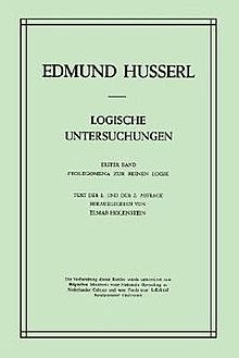 Logical Investigations Volume 1