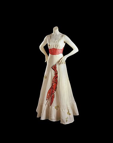 Robe Schiaparelli à imprimé homard (surr)