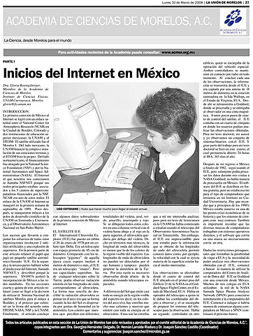 Inicios del Internet en México