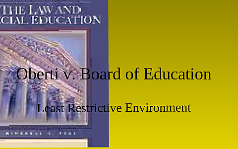 Oberti v Board of Edu. of the Borough of Clementon School District