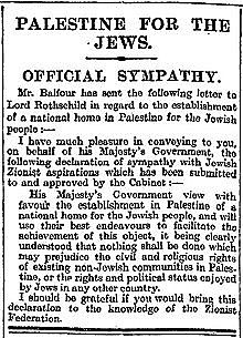 Balfour Declaration