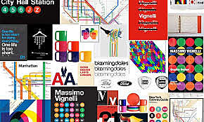 "Plan du métro New-Yorkais" designé par Massimo Vignelli