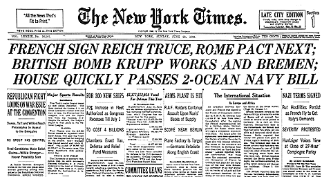 Francia firma el armisticio