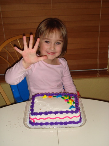 My fifth birthday