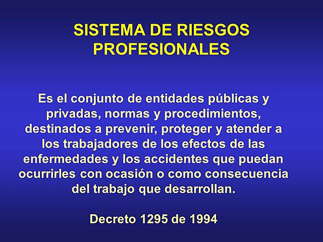 Decreto 1295 de 1994