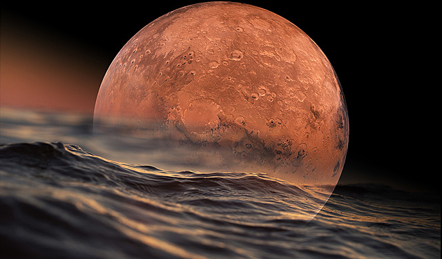Agua en Marte