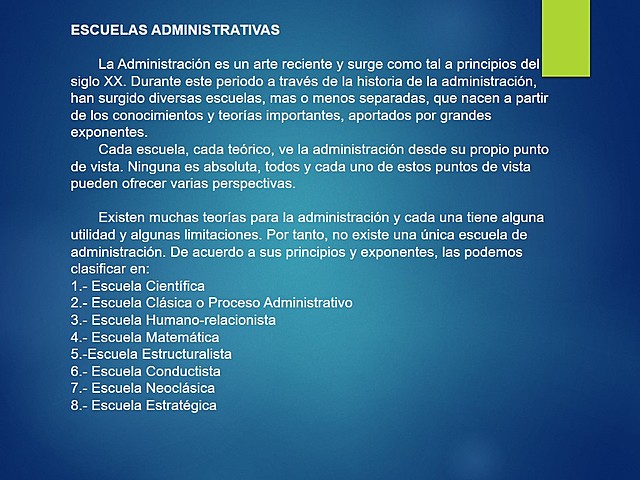 ESCUELAS Y TEORÍAS DE LA ADMINISTRACIÓN