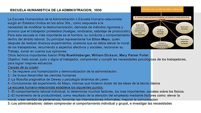 ESCUELA HUMANISTA O HUMANO-RELACIONISTA