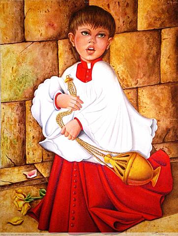 Siglo XIII: Angel-monaguillo