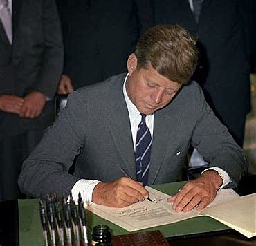 President John F. Kennedy creates Panel on Mental Retardation.