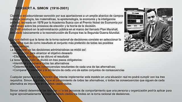 HERBERT A. SIMON  (1916-2001), ESC. MATEMATICA