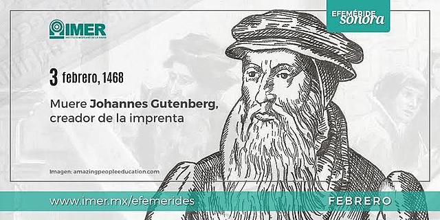 Muere Gutenberg