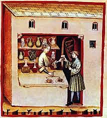 The first pharmacy was established in Baghdad.