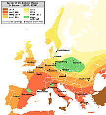 Black Death outbreak.