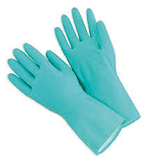 Rubber gloves were first used in operations.