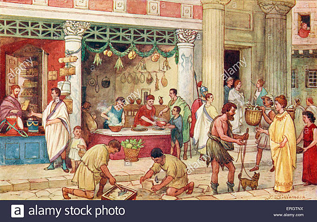 Comercio en la antigua roma