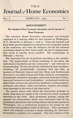Journal of Home Economics