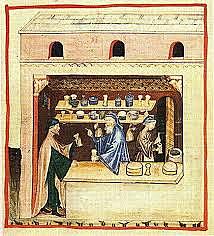The first pharmacy was established in Baghdad in the year 754.