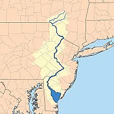 Delaware River into Pennsylvania