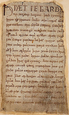 First Anglo Saxon writings (800 AC - 1066 AC)