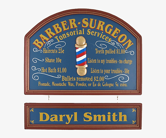 Barbers were also surgeons