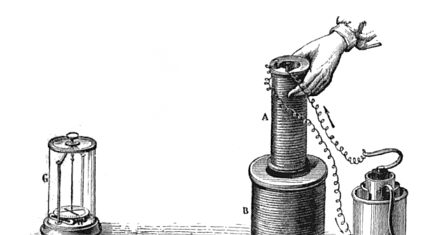Descubrimiento del fenómeno conocido como inducción electromagnética