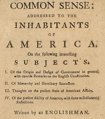 Publication of the Common Sense