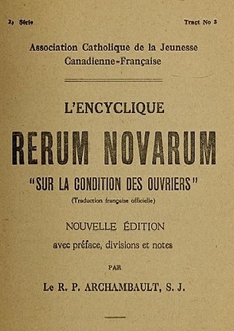 “RERUM NOVARUM”