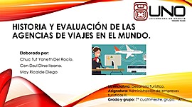 Timeline: Historia y evolución de las agencias de viajes.