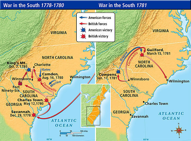 British victories in the South