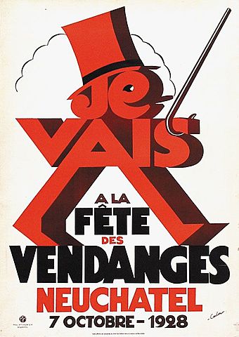 Affiche pour la fête des vendanges (adc)