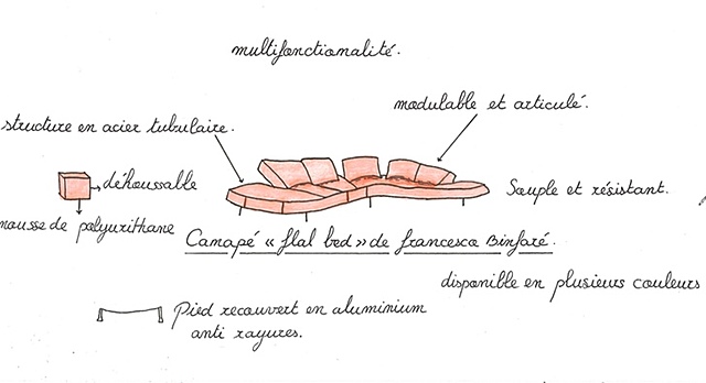 canapé flap bed