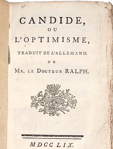 Voltaire writes Candide